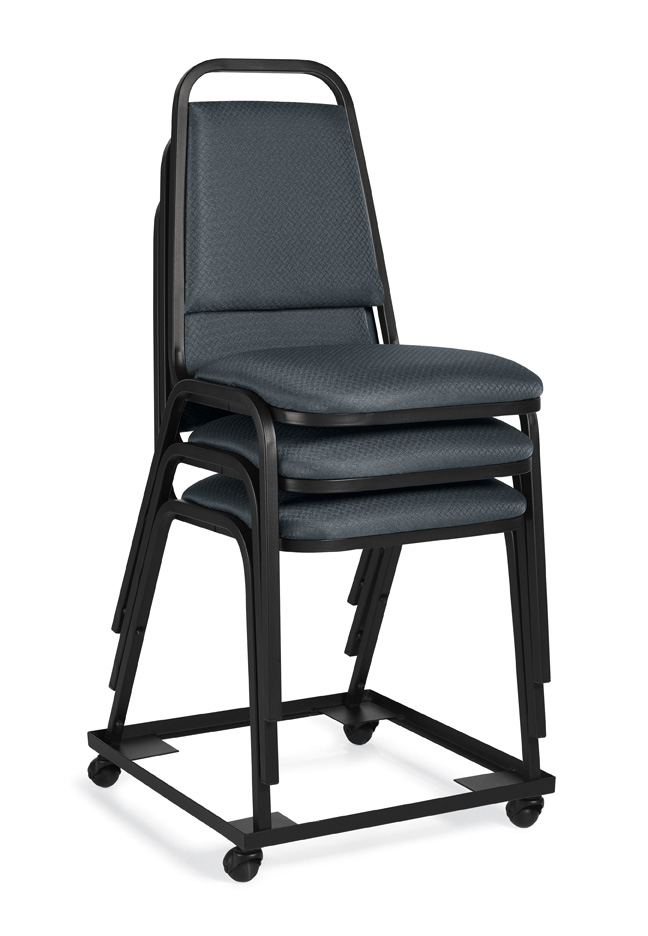 Offices To Go™ Stack Chair with Dollie, OTG11934, OTG11705 